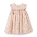 ワンピース 小花スモッキングワンピース キッズ 子供服 女の子