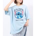 tシャツ Disney(ディズニー)キャラクター刺繍・サガラ刺繍ビッグシルエットTシャツ レディース/ミッキーマウス ミニーマウス スティッチ レディ