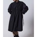 ワンピース ギャザーシャツワンピース