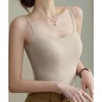 キャミソール すっと溶け込む カップ付き キャミソール ストレッチ ブラトップ カップ付きキャミソール ノンワイヤー シームレス