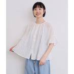 ブラウス シャツ くしゃくしゃコットン ブラウス レディース