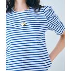 tシャツ タックボリュームスリーブカットソー レディース