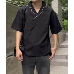 シャツ ステッチカラーモノトーンTシャツ メンズ レディース