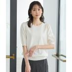 ニット セーター 「ハニさら・接触冷感・ウォッシャブル・UVカット」ボリューム袖ニット レディース