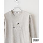 tシャツ PEANUTS 刺繍&プリント長袖Tシャツ メンズ レディース