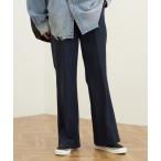 「FRAMeWORK」 ブーツカットパンツ 36 ネイビー レディース