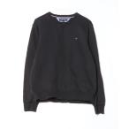 「TOMMY HILFIGER」 スウェットカットソー M ブラック メンズ