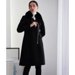 「LOVELESS」 チェスターコート 34 ネイビー レディース