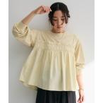 tシャツ ピグメントドッキングシャーリングプルオーバー レディース