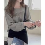 ブラウス シャツ とろみシフォンブラウス レディース