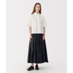 ブラウス シャツ 「MUJI Labo」婦人 ポプリン半袖シャツ レディース メンズ