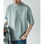 tシャツ ピグメントダイ半袖Tシャツ メンズ