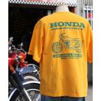 tシャツ 「綿100%/ピグメント加工」HONDAコラボT(CB750) メンズ レディース