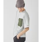 tシャツ 超速乾アクティブデザインポケT メンズ