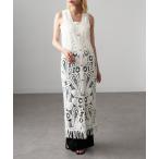 ワンピース 「MAGASIN DE MODE Onjna」かぎ針ペイズリーガウンワンピース trc
