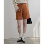 パンツ フロントタックハーフパンツ レディース