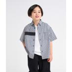ブラウス シャツ ギンガムチェック 半袖シャツ キッズ 子供服 男の子