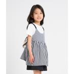 tシャツ ギンガムチェック キャミソール&Tシャツセット キッズ 子供服 女の子