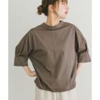 tシャツ 5ブソデハイネックブラウス レディース
