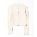 ショッピングミュウミュウ 「miu miu」 カシミヤ ニットカーディガン 38 ベージュ レディース