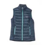 「patagonia」 ワンポイントダウンベスト X-SMALL ネイビー レディース