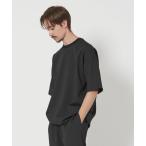 tシャツ エア ドビー ワイドテーパード クルーネック Tシャツ -ヨコストレッチ 吸水速乾性- メンズ
