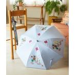 ショッピング傘 レディース 傘 「日傘・UVカット」アニマルモチーフアップリケ刺繍傘 レディース