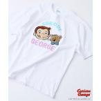 tシャツ 「CURIOUS GEORGE/おさるのジョージ」オリジナルデザイン Tシャツ ジョージ ドロップショルダー ビッグシルエット ユニセックス