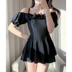  купальный костюм off плечо оборка One-piece купальный костюм женский 