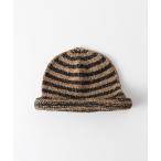 ニット帽 ニットキャップ Indietro Association / インディエトロ・アソシエーション Border RollKnit Cap メン