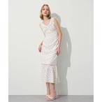 ワンピース ミニフラワーレースワンピース