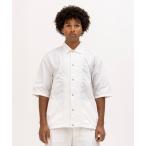 ショッピングOUTDOOR シャツ UNFRM OUTDOOR STANDARD PE TYPEWRITER AFRICAN EMBROIDERY S/S WORK SHIRT（