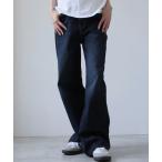 ジーンズ デニム デニムパンツ ワイドストレートデニムパンツ レディース