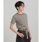 tシャツ ボーダーハイショクT レディース
