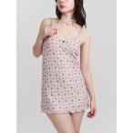 ワンピース レースフラワーカットキャミワンピース「セット対応」夏服