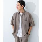 シャツ LINEN PIN HEAD SHORT-SLEEVE SHIRTS メンズ