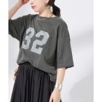 tシャツ 「32」ピグメントTシャツ レディース