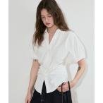 ショッピングパフスリーブ ブラウス シャツ パフスリーブ サイドギャザーシャツ FX25S033「Fano Studios」「2025SS」 レディース メンズ