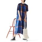 「e-zakkamania stores」 半袖ワンピース M ネイビー レディース