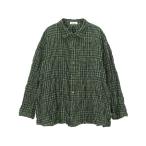 「Plantation」 長袖シャツ M size グリーン レディース