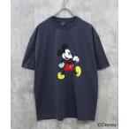 tシャツ 「Disney/ディズニー」 MICKEY ミッキーマウス オーバーサイズ 半袖Tシャツ メンズ レディース