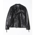 ショッピングnano 「NANO universe」 レザーブルゾン L ブラック メンズ