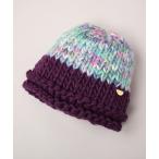 「CA4LA」 ニットキャップ ONESIZE パープル レディース
