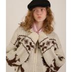 ショッピングカウチン 「MUHET」 ニットカーディガン MEDIUM アイボリー レディース