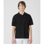 ポロシャツ ハイツイストシャドーチェックニットポロシャツ メンズ