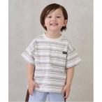 tシャツ 「防汚加工」マルチボーダー半袖Tシャツ キッズ 子供服 男の子