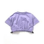 tシャツ 「WEB限定/ジュニア対応」裾絞りショート丈半袖Tシャツ キッズ 子供服 女の子