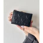 財布 パステルハート三つ折りがま口ミニウォレット レディース