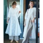 ワンピース 洗える ｜ 前後 2WAY フレア レース ワンピース ＆ パンツ セットアップ ｜ レディース おしゃれ きれいめ オフィスカジュアル