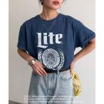 tシャツ 「GOOD ROCK SPEED/グッドロックスピード」Miller LITE 半袖Tシャツ レディース
